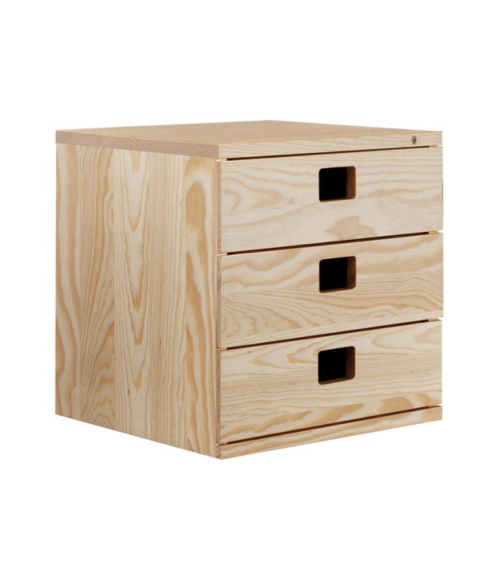 CAJONERA MODULAR 3 CAJONES 36X33X36cm