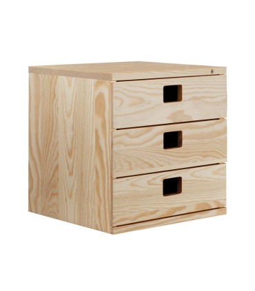 CAJONERA MODULAR 3 CAJONES 36X33X36cm