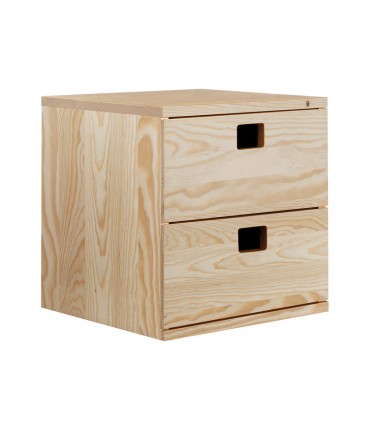 CAJONERA MODULAR 2 CAJONES 36X33X36cm