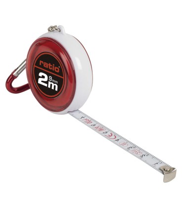 FLEXOMETRO LLAVERO CINTA 9/2 MTS.RATIO