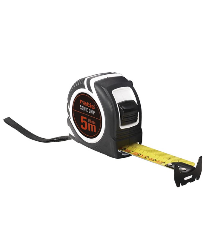 FLEXOMETRO CINTA 19/5M. GRIP RATIO
