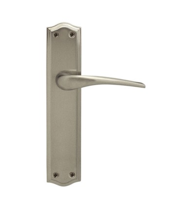 MANILLA C/ PLACA NIQUEL MATE 60xh285 mm.