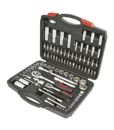 MALETIN HERR.95 PZAS.1/4"1/2"CR-V RATIO