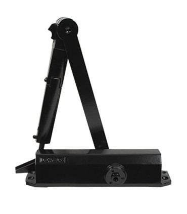 CIERRAPUERTAS DC2 EN 2-4 NEGRO RETENEDOR