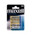PILA ALCALINA MAXELL AA LR06 4PILAS