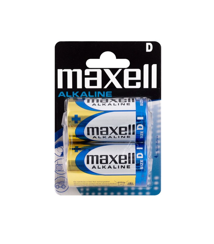 PILA ALCALINA MAXELL D LR20 2PILAS
