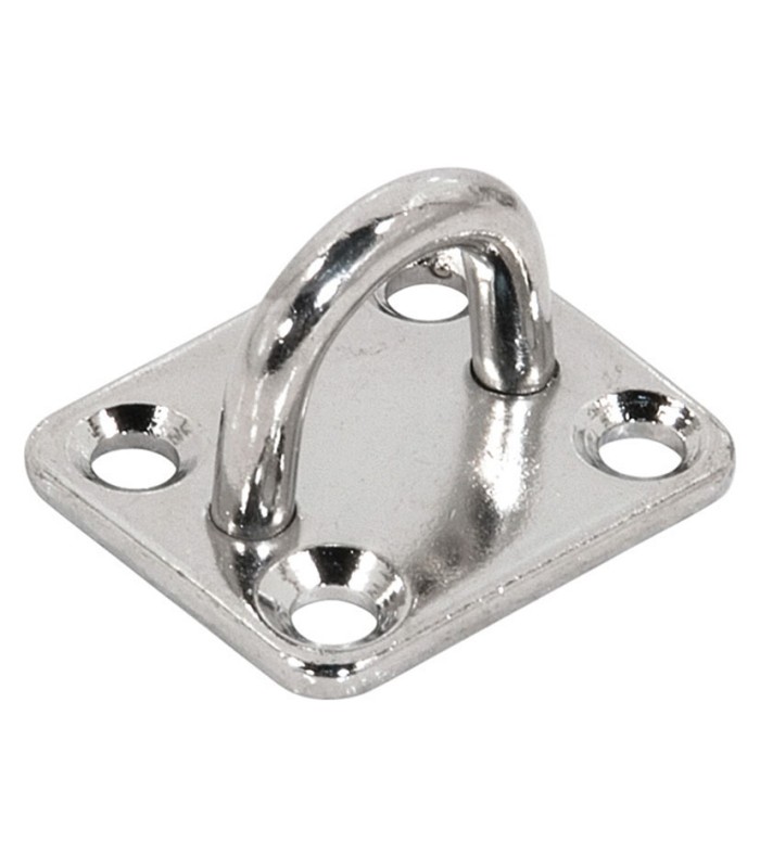 ASA AMARRE C/PLACA 6MM. INOX A316 10 ud.