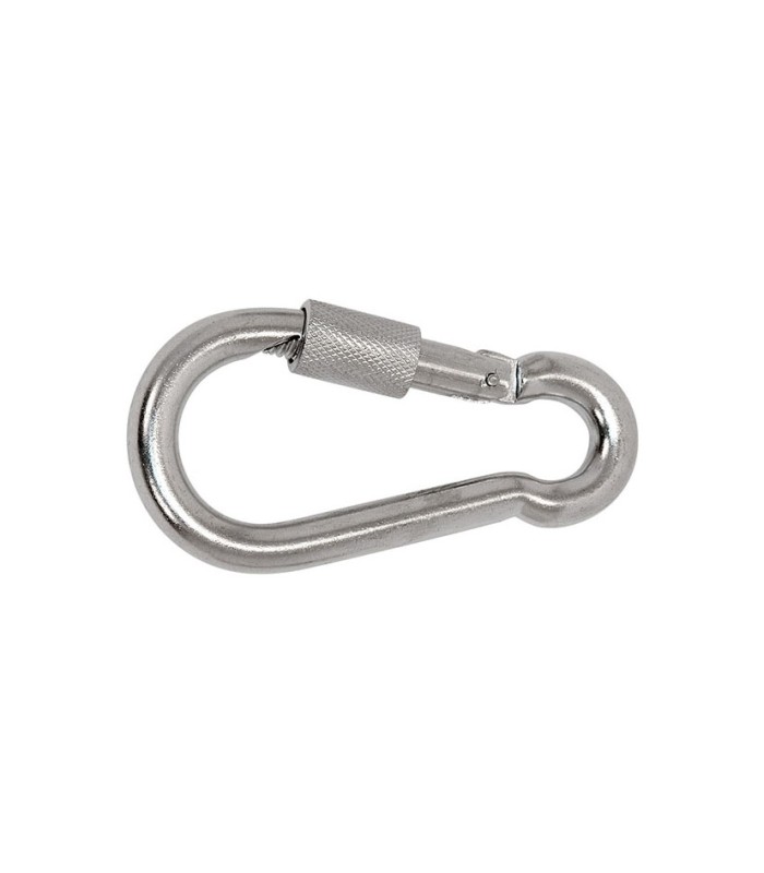 MOSQUETON MUELLE TUERCA 6MM. 10 unid.