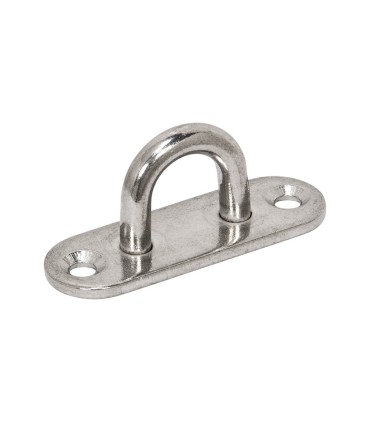 PLACA OVAL 8MM. A4 INOX A316. 10 unid.