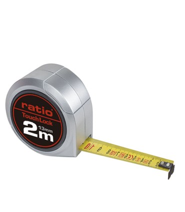 FLEXOMETRO CINTA 13/2MTS.TOUCH LOCK RATI