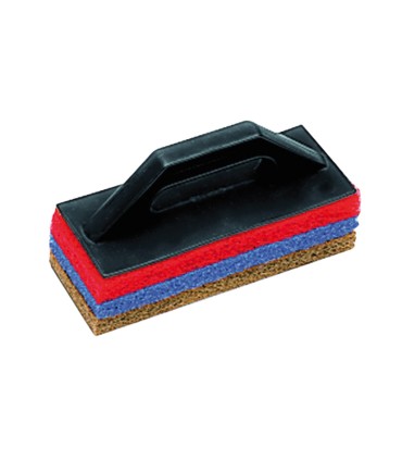 LAMINA+3 ESTROPAJOS 25 CM. RUBI