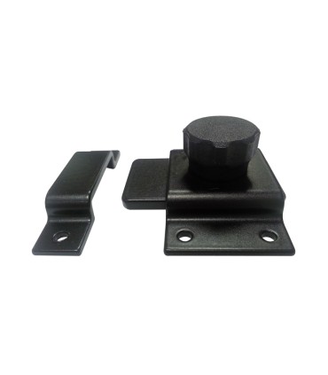 PASADOR CRUZ. LACADO NEGRO.