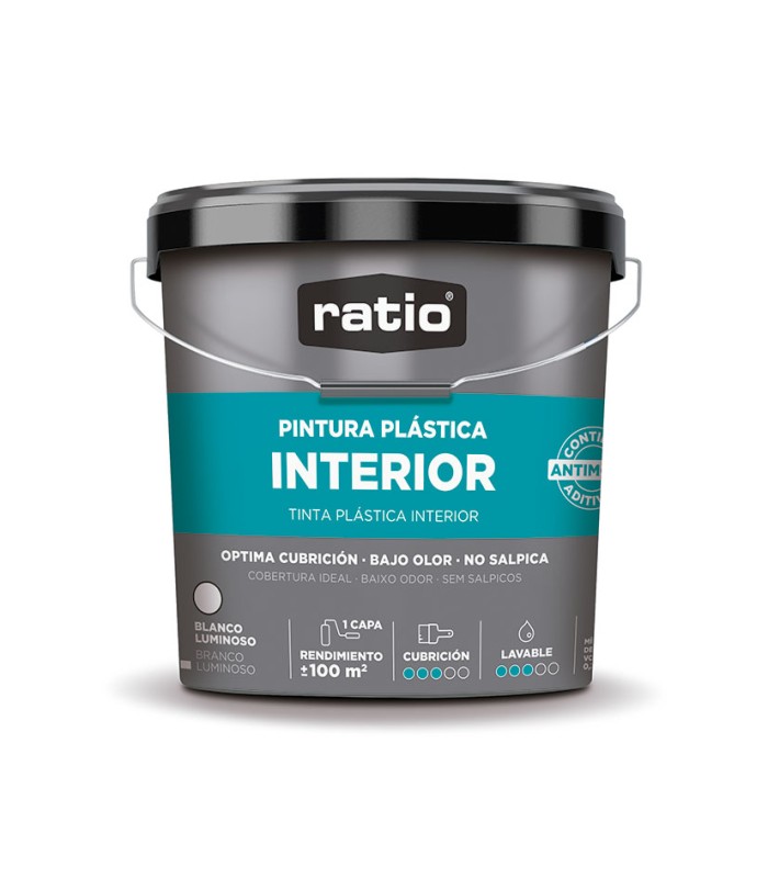 PINTURA PLÁSTICA INTERIOR RATIO 15L