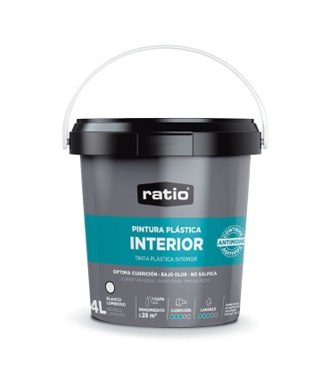 PINTURA PLÁSTICA INTERIOR RATIO 4L