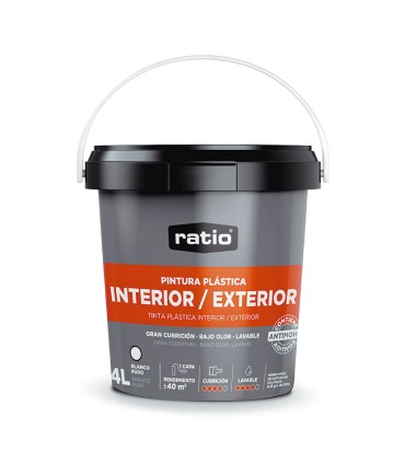 PINTURA PLÁSTICA INT/EXTERIOR RATIO 4 L