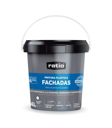 PINTURA FACHADAS 6 AÑOS BRICO RATIO 4L