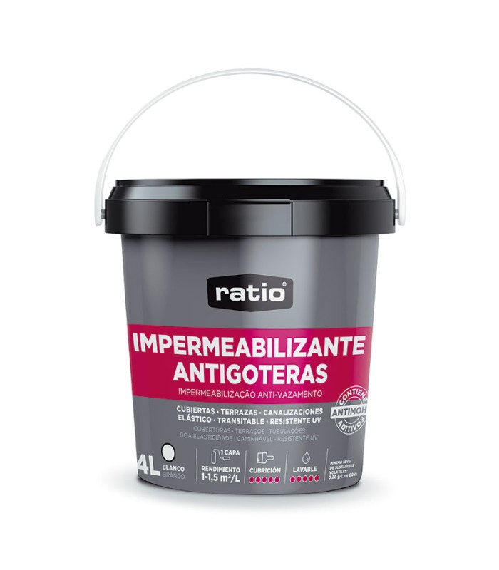 IMPERMEABILIZANTE GRIS RATIO 4L