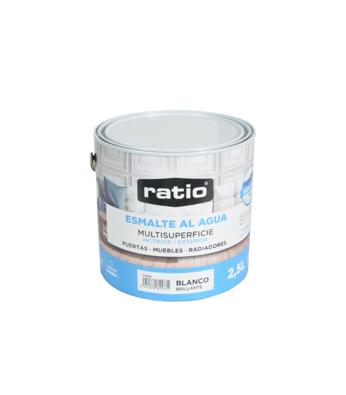 ESMALTE ACRIL.BTE MULT. BL.RATIO 2.5L