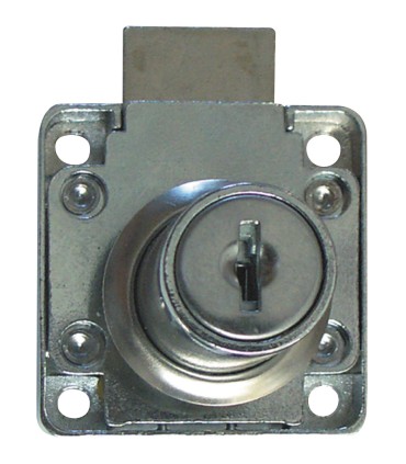 CERRADURA MUEBLES LL. IG. 26 mm. CR. BR.