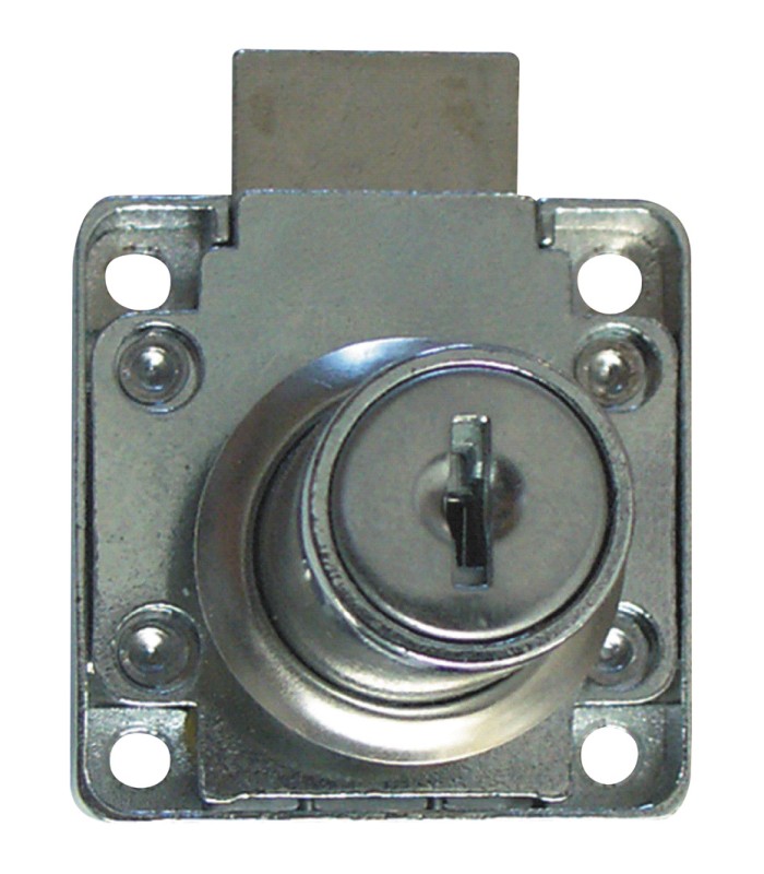 CERRADURA MUEBLES. 32m. CROMO BRILLO.