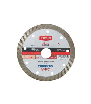 DISCO DIAMANTE SINTER TURBO 125MM.RATIO