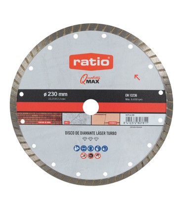 DISCO DIAMANTE TURBO MAT.DUROS 230MM.
