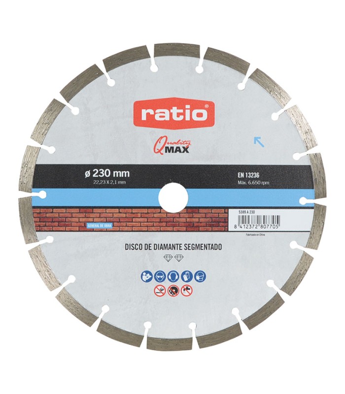 DISCO DIAMANTE SINTER BETON SEGM.230MM.