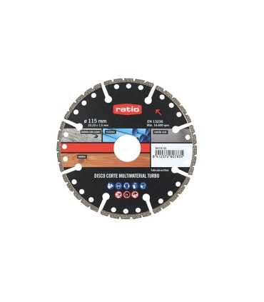 DISCO MULTIMAT. SEGMENTADO/TURBO 115MM.