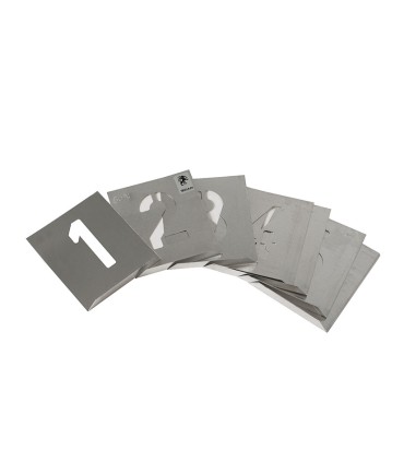 NUMERACION ARIAL ALUMINIO P/ROTULAR 60MM