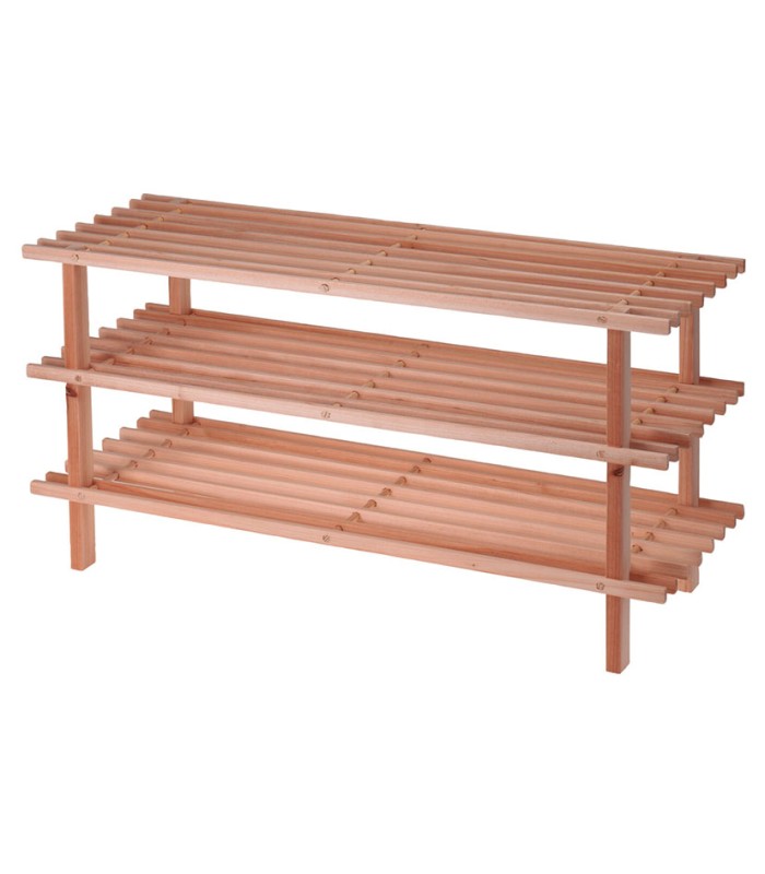 ZAPATERO MADERA 3 ALTURAS 77X26X40 CM