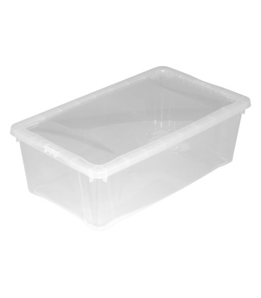 CAJA  MULTIUSOS 5L 33X20XH.11CM TRANSP.