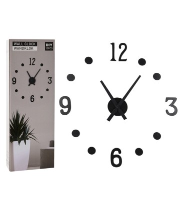 RELOJ MURAL DE PARED. NUM.ADH.NEGROS