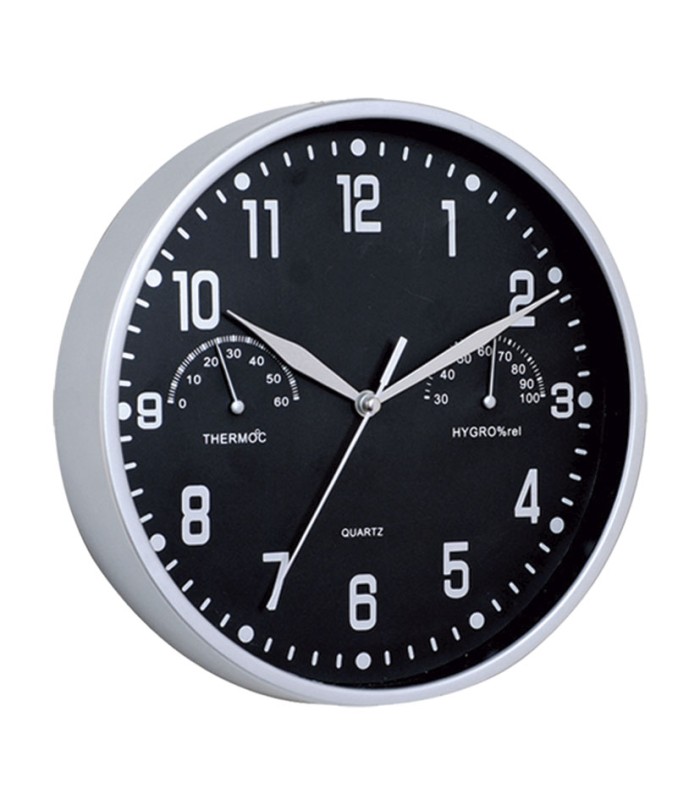 RELOJ TERMOMETRO/HIGROMETRO DIAM.25
