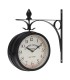 RELOJ ESTACION METAL 33CM. NEGRO