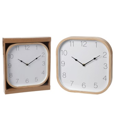 RELOJ CUADRADO 30X30 CM