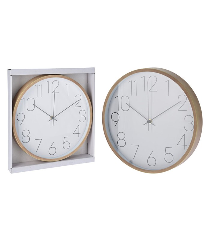RELOJ PARED 30,5 CM. ARO MADERA