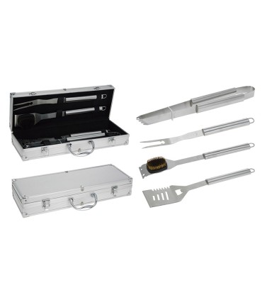 ACCESORIOS BBQ. MALETÍN 4 PZAS.