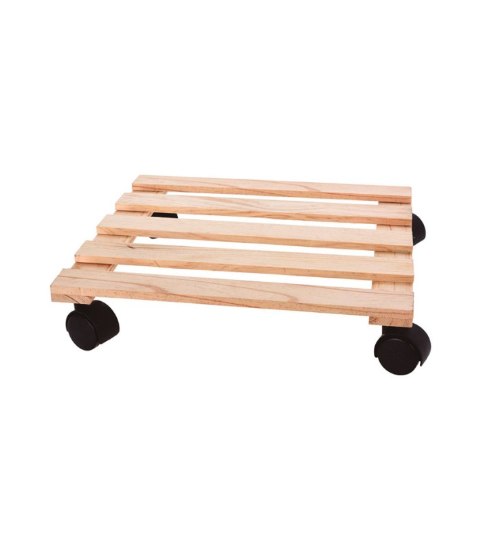 SOPORTE MADER. MACET.C/RUEDAS 28x28x8 CM