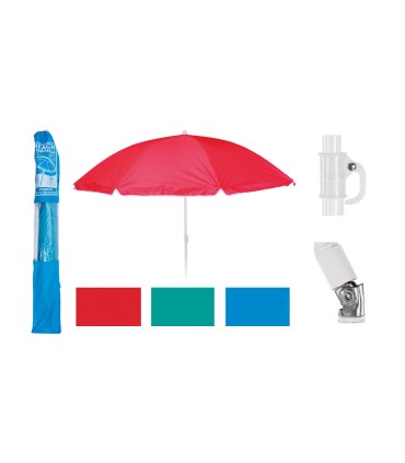 PARASOL PLAYA Ø 150 CM. COLORES SURTIDOS
