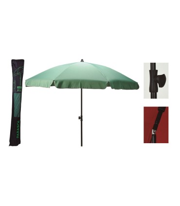 PARASOL PLAYA Ø 200 CM. VERDE