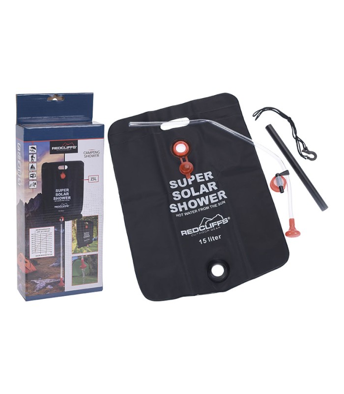 DUCHA DE BOLSA CAMPING. PVC. 15 L.