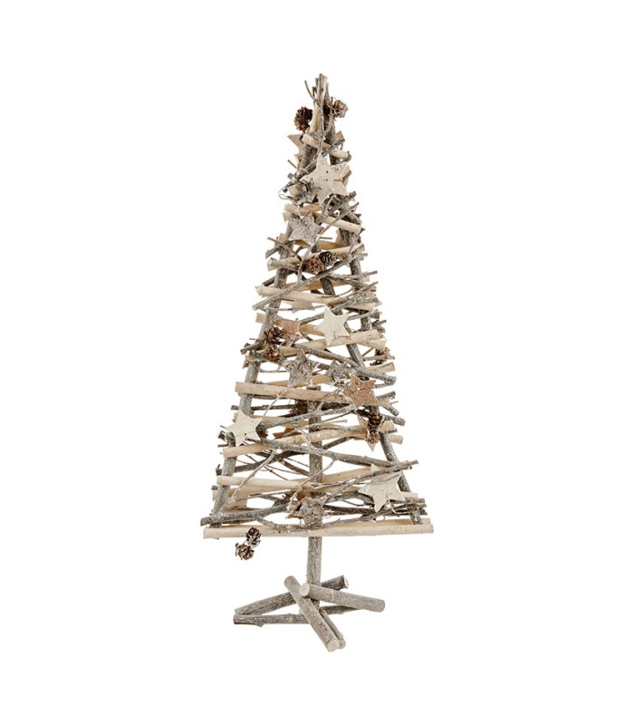 ARBOL NAVIDAD MADERA DECOR. 57 CM.