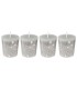 VELA NAVIDEÑA H.4,5 CM. 4 UNIDADES PLATA