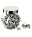 CONFETI ESTRELLAS PLASTICO PLATEADAS