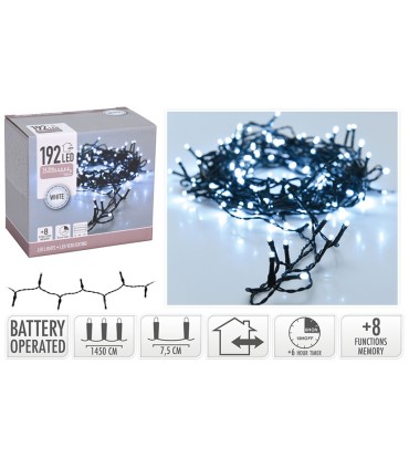 ILUMINACION 192 LED BCO. C/BATERIA