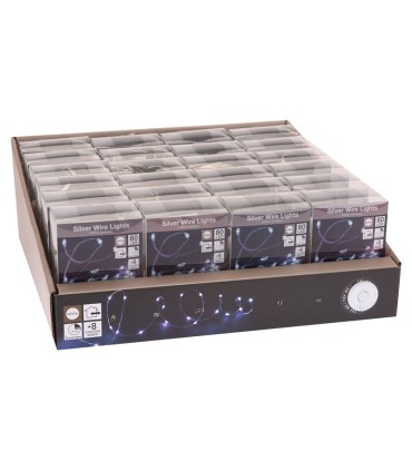 ILUMINACION 80 LUCES BCO.FRIO A PILAS