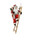 PAPA NOEL PP CON ESCALERA MADERA