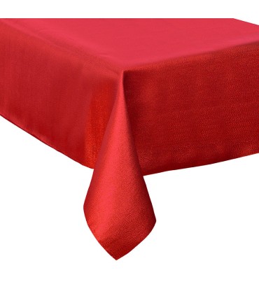 MANTEL 140x240CM.ROJO 100% POLIESTER