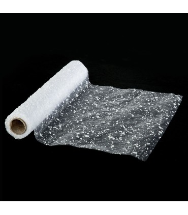 CAMINO DE MESA ORGANZA NIEVE 28X500 CM.