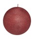 VELA DECORATIVA REDONDA 10 CM. ROJA